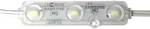 1000pcs SMD 5730 IP65 Vízálló LED Modul (3 Led, 1.2 W, L70 x W16 x H5mm Holisztikus Lencse Fehér)