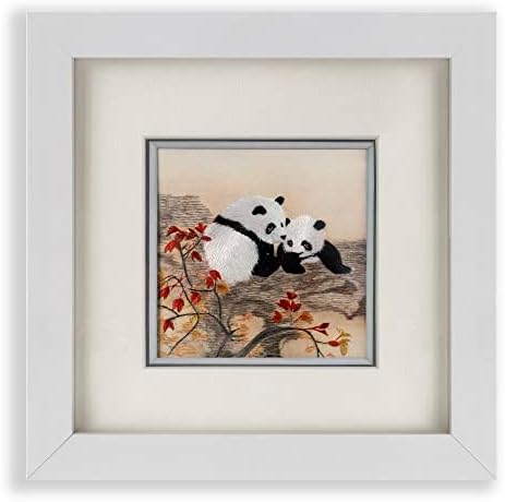 Ebherys Hímzés Művészete Cuki Panda Design, Kézi Hímzéssel, Grafika, Kínai Wallart, Ázsiai Szobában Íróasztal Dekoráció,