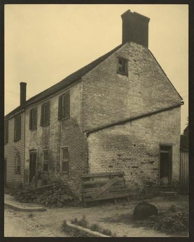 HistoricalFindings Fotó: Régi Raktár a Korábbi Piaci Udvaron,Falmouth,Virginia,VA,c1927,Tégla Épület