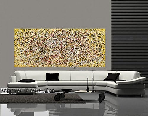 Maitreyii Finearts - Luxus Stílusú, 6 - Festmény, Piros, Lila, Türkiz Nagy Absztrakt Festmény Wall Art Vászon Borító Dallas