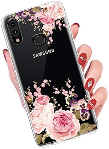 Yerebel Galaxy A10S az Esetben, Samsung A10S Aranyos Esetben, Átlátszó, Rugalmas Lökhárító TPU Puha Gumi Szilikon Fedél Telefon