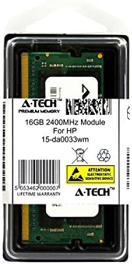 Egy-Tech 16 gb-os Modul HP 15-da0033wm Laptop & Notebook Kompatibilis DDR4 2400Mhz Memória Ram (ATMS381638A25831X1)