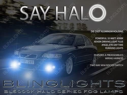 Fehér LED Halo Köd Lámpák, Angel Eye Vezetés Fények 2003 -2009 A Volvo S60R S60 R