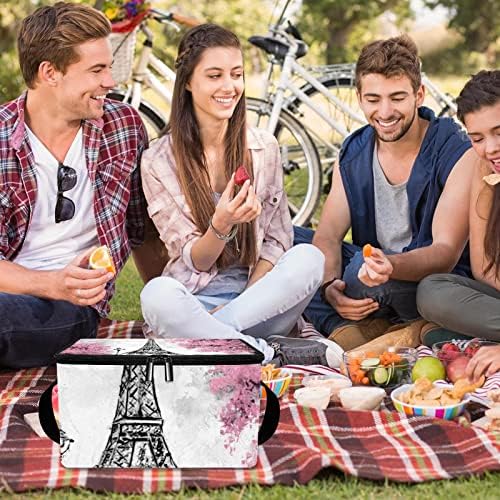 GUEROTKR Ebéd Táska, Férfi,Szigetelt, uzsonnás Doboz,Felnőtt uzsonnás Doboz,Eiffel-Torony