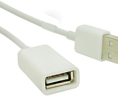 1,5 M/5FT USB 2.0 a Férfi-Nő USB-Fordította: Hosszabbító kábel Kábel, Fehér, Fehér