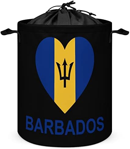 A szerelem Barbados Kerek Szennyes Zsákba, Vízálló Tároló Gátolják a Húzózsinórral Fedelét, majd Kezelni