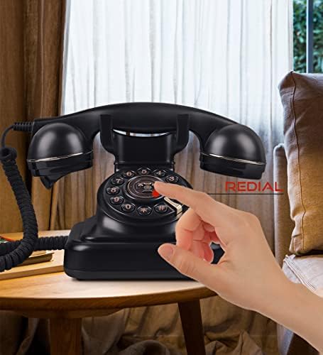 Tárcsás Telefon, MCHEETA Retro Telefon 1960-as Évjárat, Vezetékes telefonvonal, Retro, Régi Telefon Vezetékes Antik Telefonok