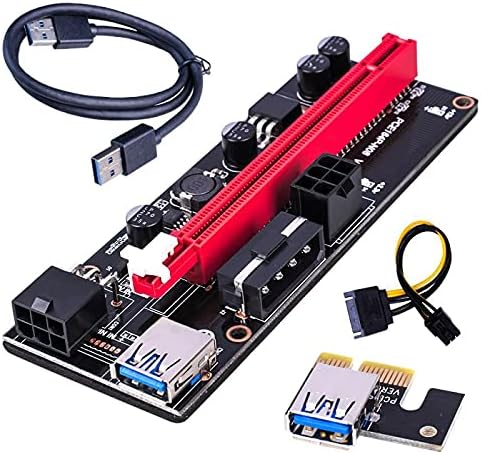 Csatlakozó PCI-E Kelő PCIE Kártya PCI-E a PCI-E Extender USB 3.0 SATA 6Pin Molex Adapter Kábel Bányászati Kelő 15Pin, hogy