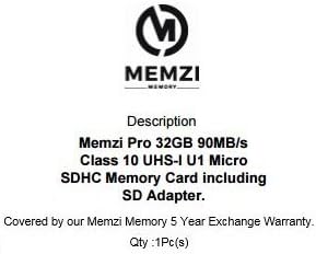 MEMZI PRO 32GB Class 10 90MB/s Micro SDHC Memória Kártya SD Adapter Pruveeo Autó Dash Kamerák