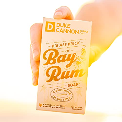 Duke Ágyú Kínálat Együtt. Bazi nagy Tégla, a Szappan, a Férfiak Bay Rum (Citrus Pézsma, Cedarwood, Sziget Fűszer Illat) Multi-Pack