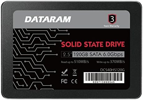 Dataram 120GB 2,5 SSD Meghajtó szilárdtestalapú Meghajtó Kompatibilis MSI A320M Páncélököl