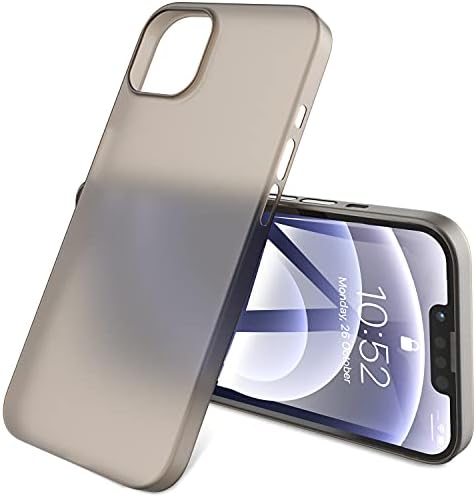 TOZO Kompatibilis iPhone 13 Esetben 6.1 colos Kemény Borító 0.35 mm Világ Legvékonyabb Védeni Shell Félig Átlátszó Könnyű