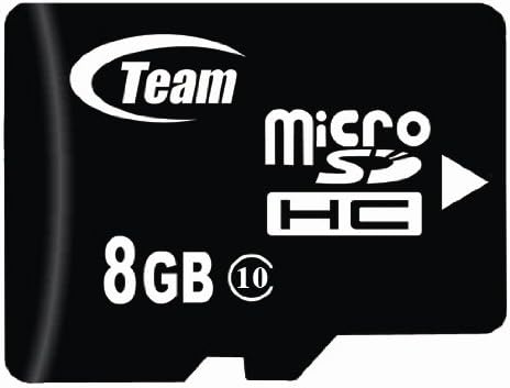 8 gb-os MicroSDHC Class 10 Csapat Nagy Sebesség 20 MB/Mp Memória Kártya. Villámgyors Kártya Samsung I8510 Innov8. Szabad