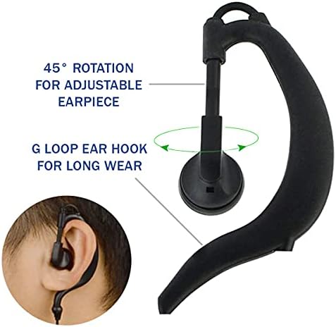 MaximalPower G Alakú Horog Rádió Fülhallgató Kompatibilis Motorola 2-Pin 2 vevők - Clip-Ear Fülhallgató Fülhallgató, Modellek