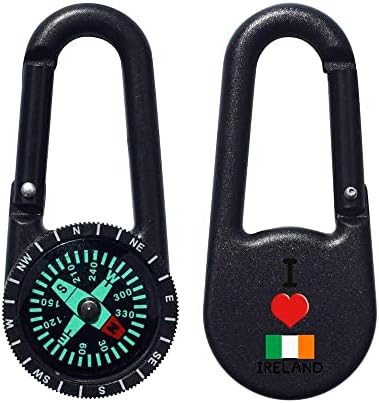 Azeeda 'Szeretem Írország' Iránytű Kulcstartó (KC00021414)