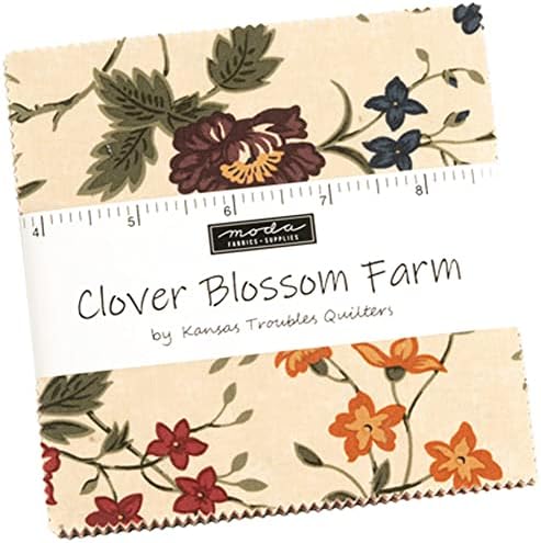 Lóhere Virág Farm Varázsa Csomag által Kansas Bajok Lepedősök; 42-5 Elővágott Szövet-Paplant, Négyzet