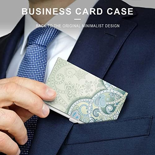 Absztrakt Kék Virágos Üzleti Kártya Esetekben Multi Card Holder Pénztárca Hitelkártya ID Esetben a Fuvarozó a Férfi & Nő