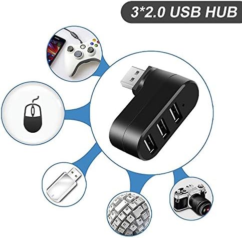 CUJUX USB Hubok 3 portos USB 2.0 Hub Mini Forgatás Splitter Adaptert, Hub PC Notebook Laptop USB 2.0 Elosztó Elosztó