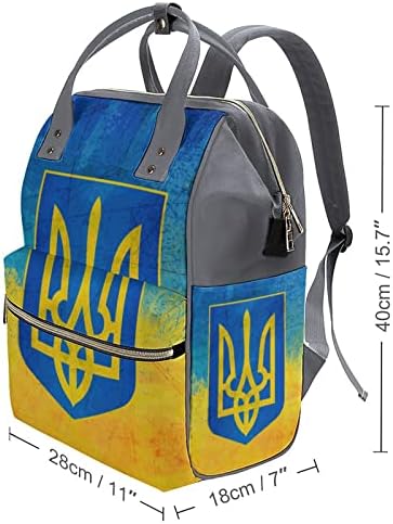 Az Ukrán Zászlót Pelenkázó Hátizsák, Elegáns Kismama Gyapjas Zsák Többfunkciós Vízálló Úti Idősek Váll Daypack