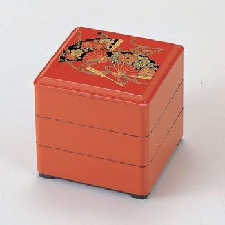 Bakunouchi Bento Box 4.5 hüvelyk (13.4 x x 13.4 13.4 x 13.7 cm), ABS Gyanta (7-447-26), Étterem, Ryokan, Japán Edények, Étterem,