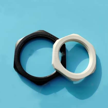 10db pG13.5 műanyag, nylon hex zár nuts külső hatszög küzdelem szoros dió (Méret: PG13.5, Szín: fehér)