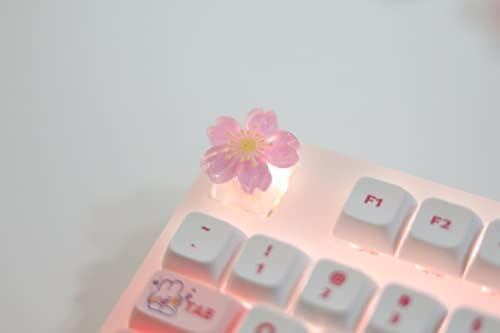Cmokifuly Aranyos Virág Keycaps,3D-s Egyéni Keycaps cseresznyevirág ESC Billentyűt a Mechanikus Billentyűzet OEM R4 Profil