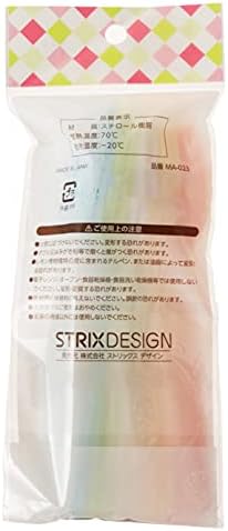 Strix Design MA-023 Eldobható Kanál, Kanál Színes, 10 Db, 5 Pasztell Színek, 5,8 hüvelyk (14,8 cm), Japánban Készült, Rózsaszín,