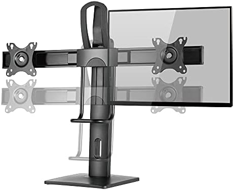 Egyedülálló G-KAR UPC - GM24VT Heightening Függőleges Tengely Monitor Kar (Kettős) Fekete