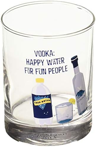Pavilion Ajándék Cég Vodka: Boldog Vizet Szórakoztató Emberek-11 o 11 oz Sziklák Üveg, Kék
