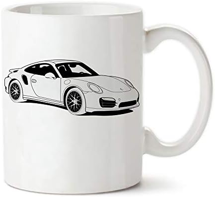 PerfectPrintedAQA - Porsche 911 Turbo S-Típus 991 Bögre, 11oz Kerámia Bögre/Kupa/Drinkware, Magas Fényű