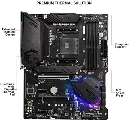 MSI MPG AMD B550 Szerencsejáték Plusz Foglalat AM4 ATX DDR4-SDRAM Alaplap