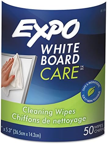 EXPO 81850 Táblán-Tisztítás Nedves Törlőkendő 6 x 9 50/Edény