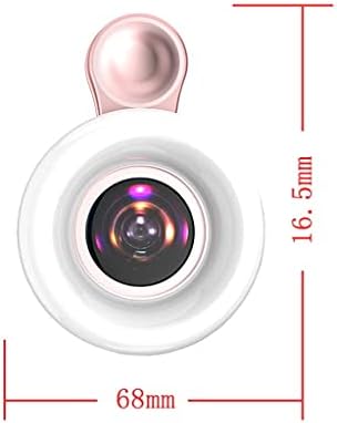 XIULAIQ Mobiltelefon Fényt 15X Makró Objektív Hordozható Önarckép LED Gyűrű Vaku Telefon Önarckép Lámpa Egyetemes Gyűrű Klip