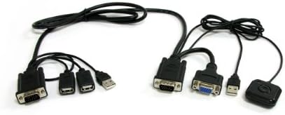 StarTech.com 2 Port, USB, VGA Kábel KVM Switch - USB Powered Távoli Váltás (SV221NANOU)