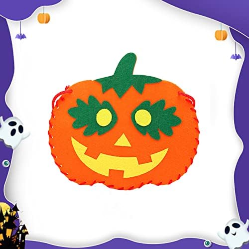 Halloween Pumpkin Dekoráció Candy Táskák Halloween Vödör DIY Gyerekek Kézműves Készlet Beltéri Kültéri Halloween Party kellék