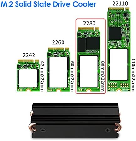 SHYPT M. 2 szilárdtestalapú Meghajtó Hűvösebb Hűtőborda Asztali PC Számítógép Alumínium Réz 2280 SSD Hűtő Hűtő Pad