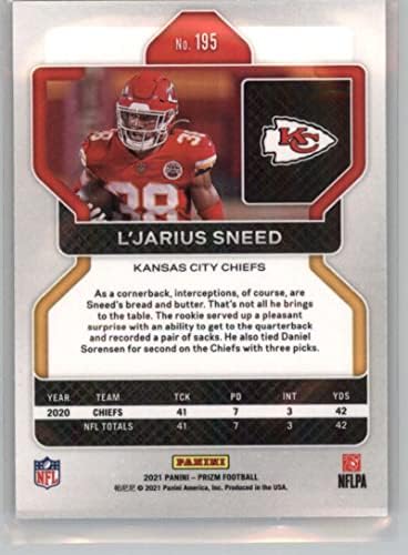 2021 Panini Prizm 195 L'Jarius Sneed Kansas City Chiefs NFL Labdarúgó-Trading Card