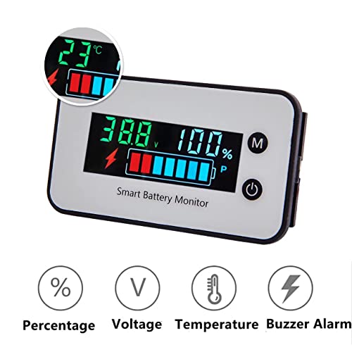 Akkumulátor Monitor12v 24v 36v 48v 60v 72v,7-100v Autó, Motorkerékpár golfkocsi teleptöltöttség-Mérő Digitális Akkumulátor