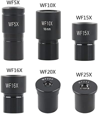 Labor Mikroszkóp Tartozékok 2db/Készlet Biológiai Mikroszkóp WF5X WF10X WF16X WF20X WF25X WF30X Tartozék, 23.2 mm Átmérőjű