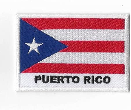 Először Semmit Puerto Rico Zászló Javítás Vas A Kis Hímzett a Kalap, Ing, Kabát, Ruházat, Hátizsákok, Farmer, Sapka Méret