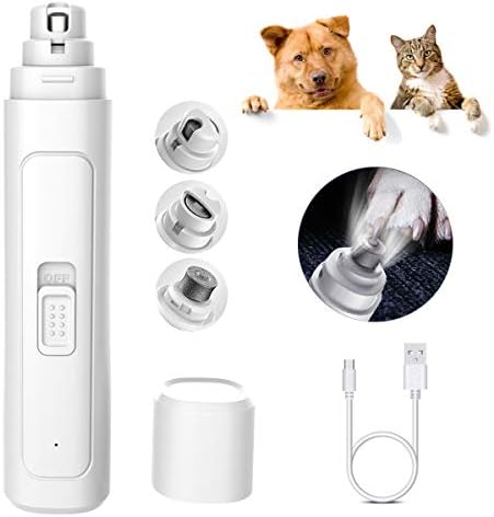 kutya köröm csiszoló, pet köröm csiszoló a kutyák ruha kicsi, közepes vagy nagy kutya, macska,LED-es Korszerűsített, 2-fokozatú