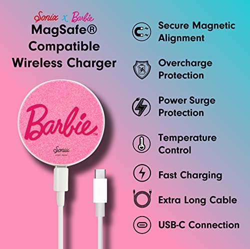 Sonix x Barbie Esetben + MagLink Töltő (Tökéletesen Rózsaszín) a MagSafe iPhone 14 Pro Max | Vintage Barbie