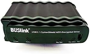 BUSlink CipherShield 256-bites AES USB-C SSD, USB-Alapú FIPS 140-2 Level 2 HIPAA USB 3.1 Gen 2/eSATA Hardver Titkosított