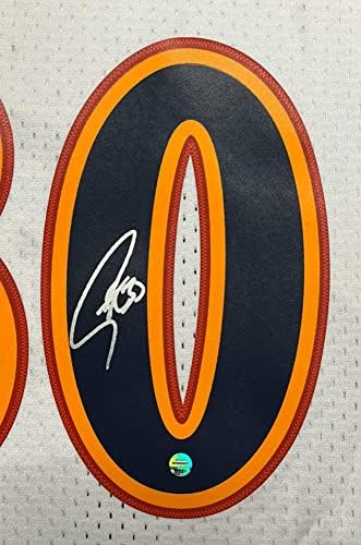 Stephen Curry Steph Golden State Warriors Aláírt Autogramot Újonc M&N Jersey Fehér Steiner Hitelesített