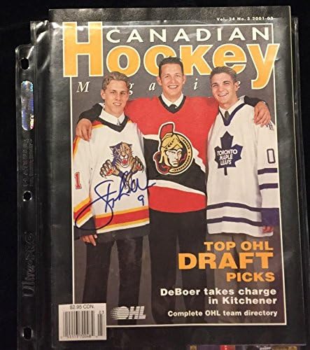 Stephen Weiss Aláírt Kanadai Jégkorong Magazin - Dedikált NHL Magazinok