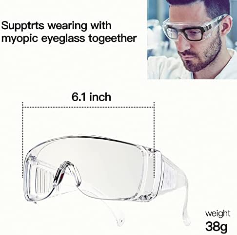 DNZPFU Orvosi Védőszemüveget-Védő Szemüveg Több, mint Szemüveg Comfort-Ideális a Nővérek,Labor Használata-szemvédő Szemüveg