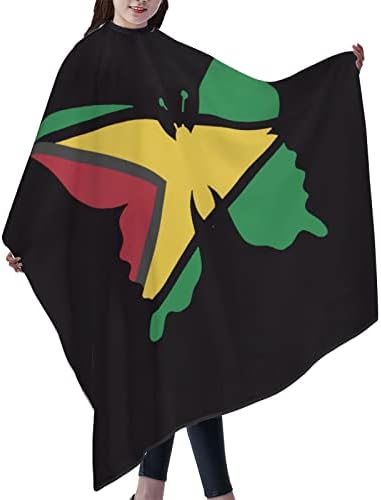 Pillangó Guyana Zászló fodrászat Cape Stylist Haj Vágás Kötény Borbély Fedezze az Ügyfelek, Stílus Szakmai Haza Fodrász Festéket