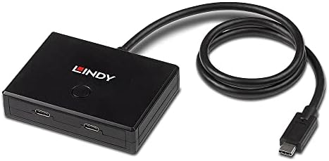 LINDY USB 3.2 Gen 1 C Típusú Kétirányú Kapcsoló, 2 Port