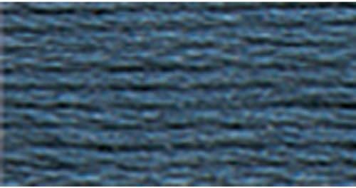 DMC 117-930 6 Szállal Hímzett Pamut Fogselymet, Sötét Antik Kék, 8.7-Udvar