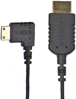 CMR UltraFlex 31 Hüvelykes, 4K, derékszögű, Mini HDMI Férfi Szabványos HDMI Férfi Kábel. Rugalmas, Ultra Slim 90 Fokos Vékony